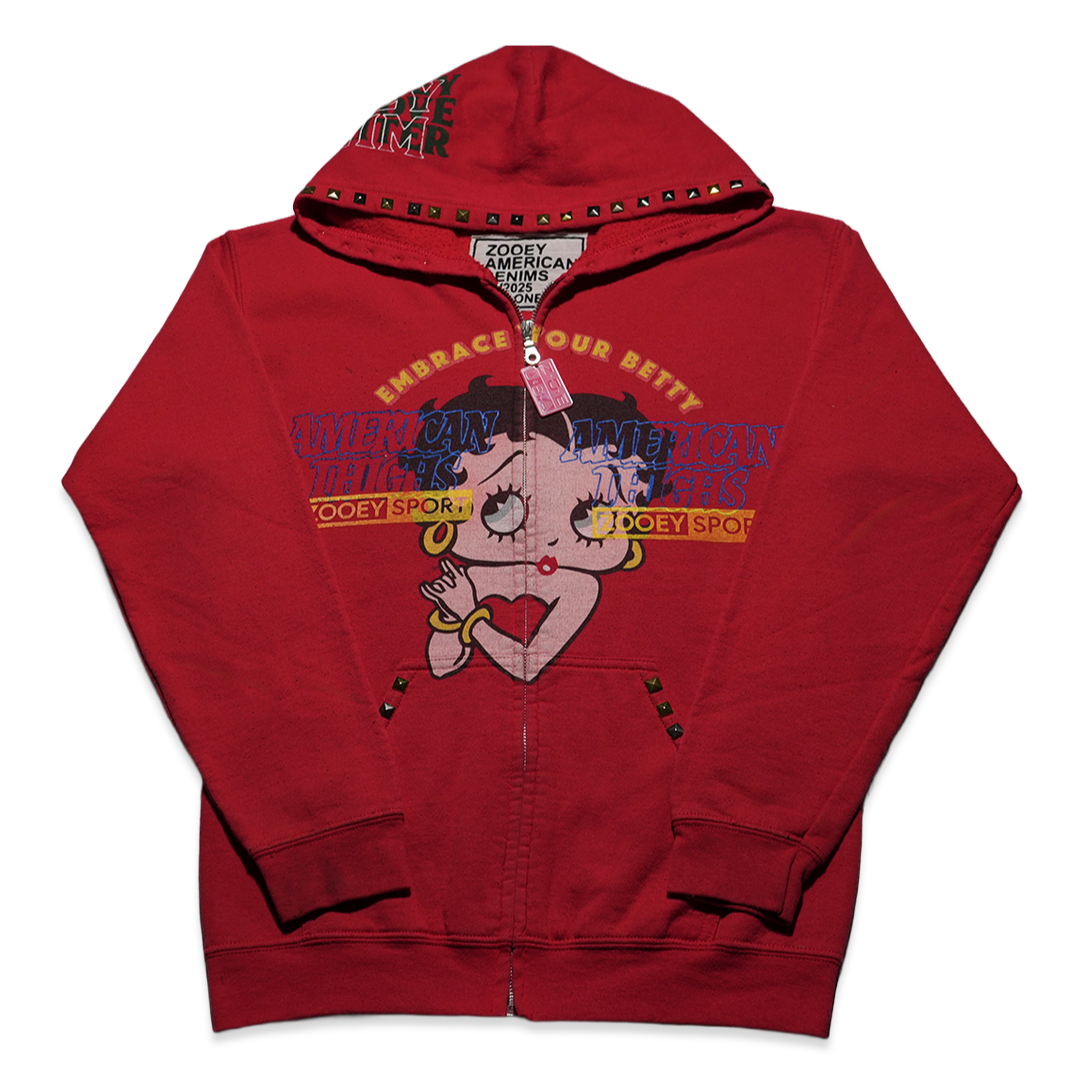 Betty Multi Print Zip Up