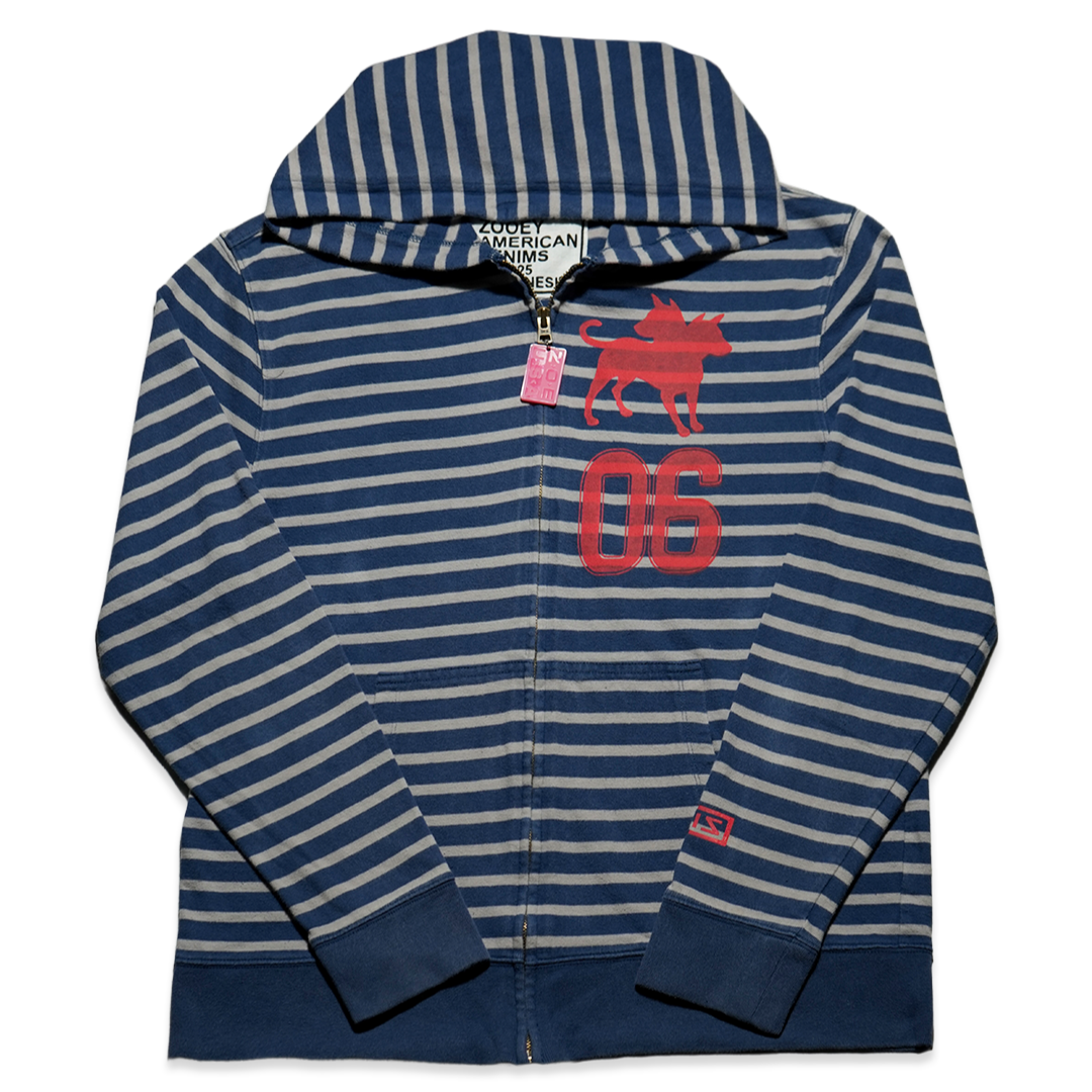06 Graphic Striped Zip Up