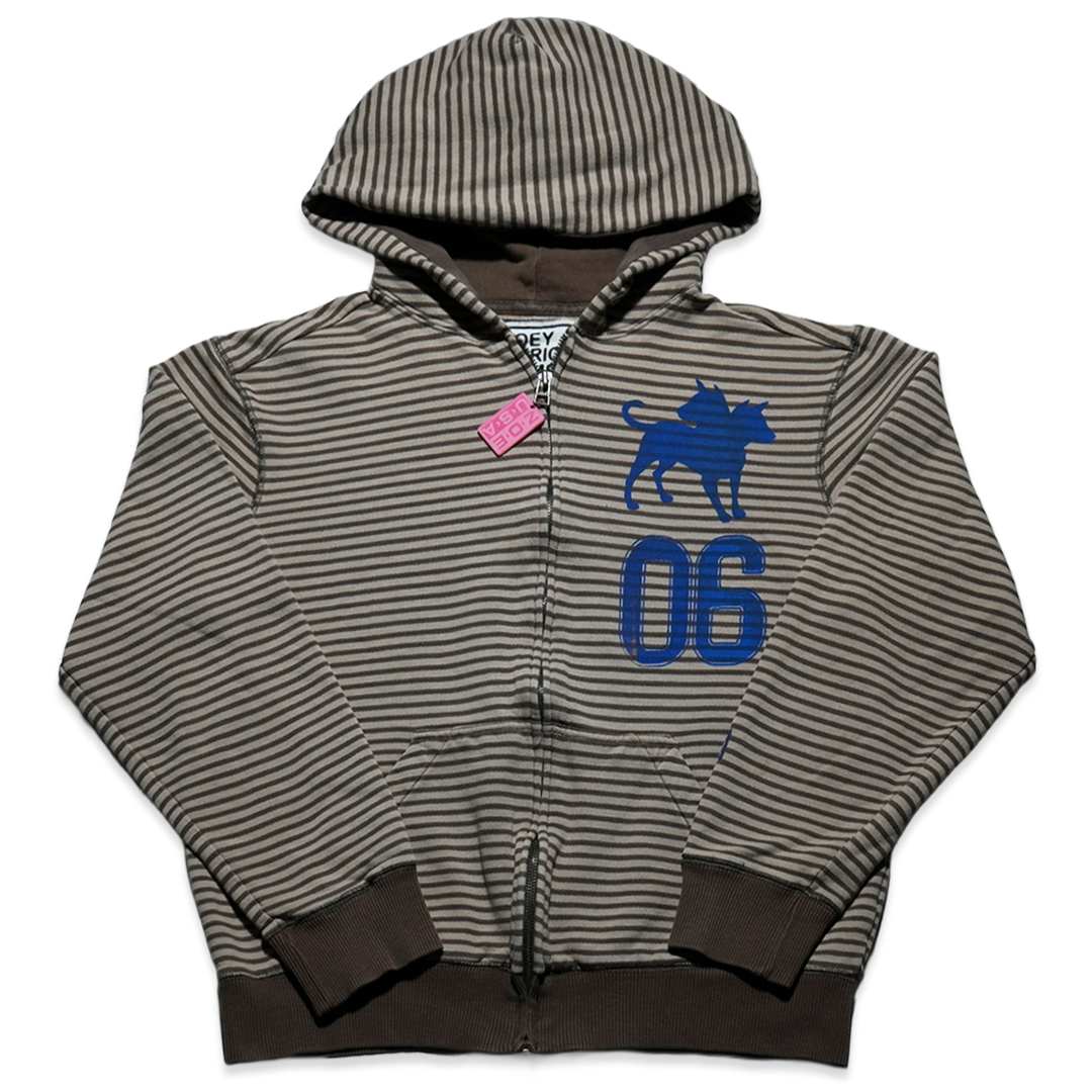 06 Graphic Striped Zip Up