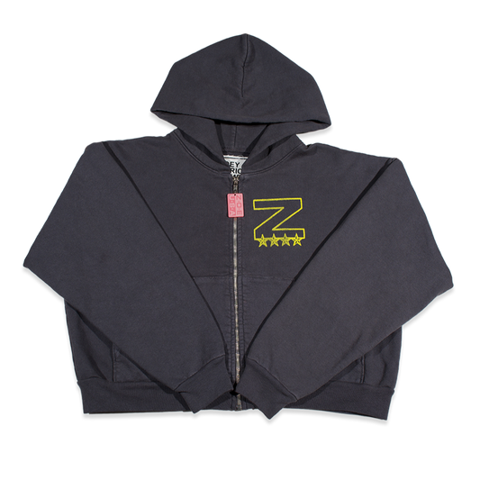 Grant Graphic Cropped Zip Up